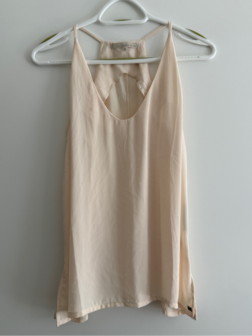 Light Beige Spaghetti-Strap Silk Camisole